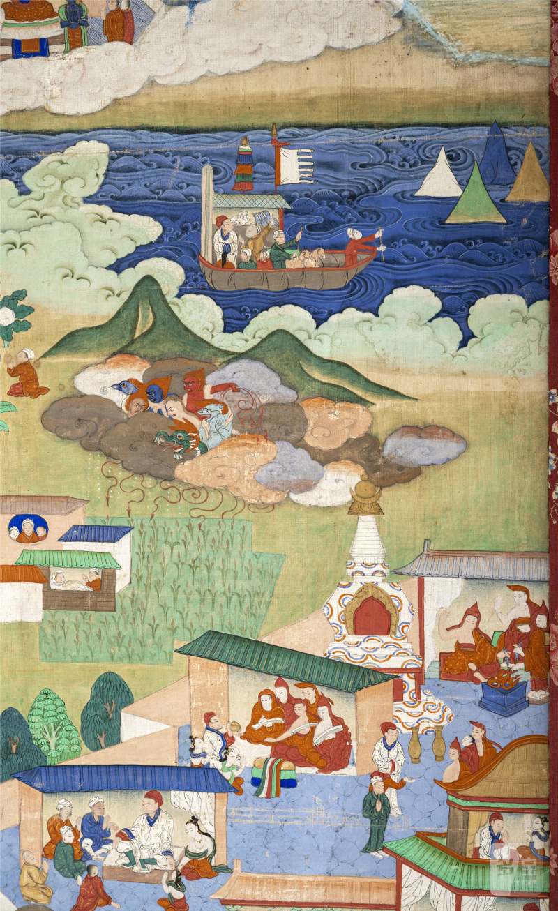 TWO THANGKAS DEPICTING PROBABLY SCENES OF THE AVADANA KALPALATA - 图6